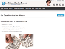 Tablet Screenshot of lawsuitloansfundings.com